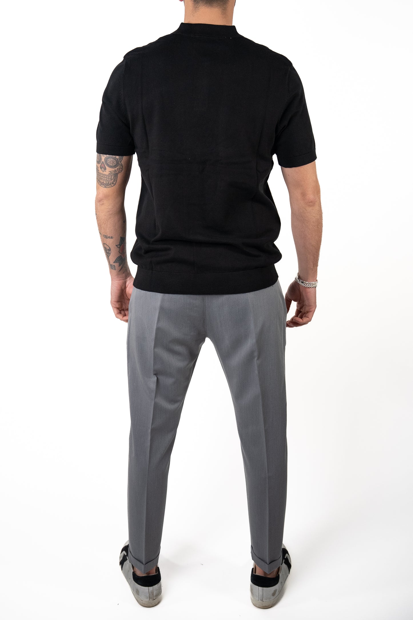 Pantalone Fresco Tela Grigio