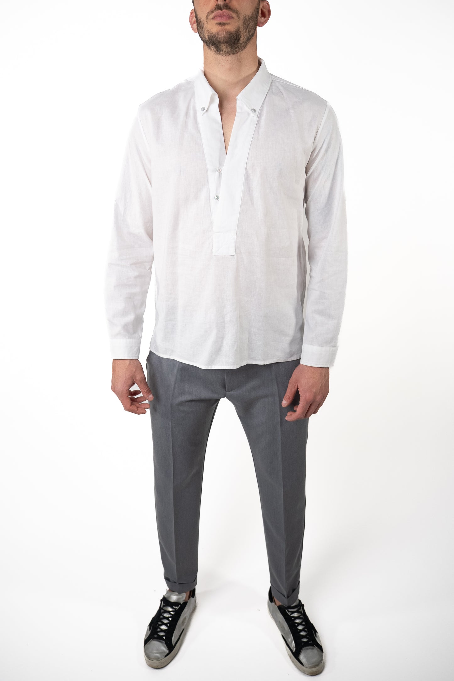 Caftano Cotone Bianco
