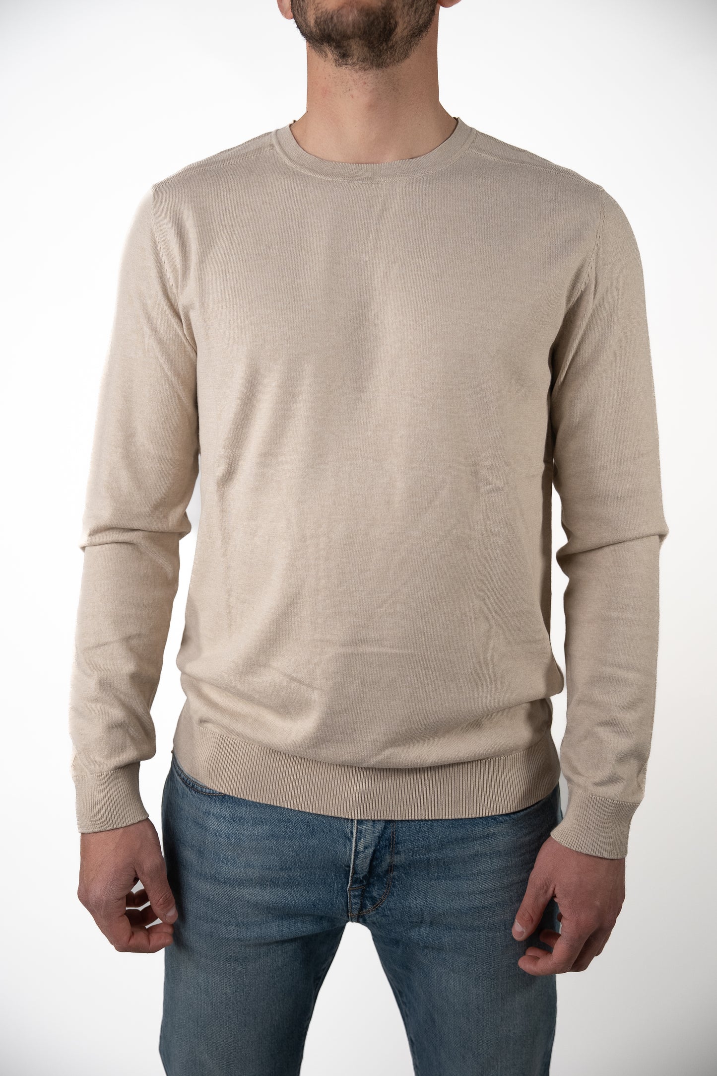Maglia Girocollo Beige