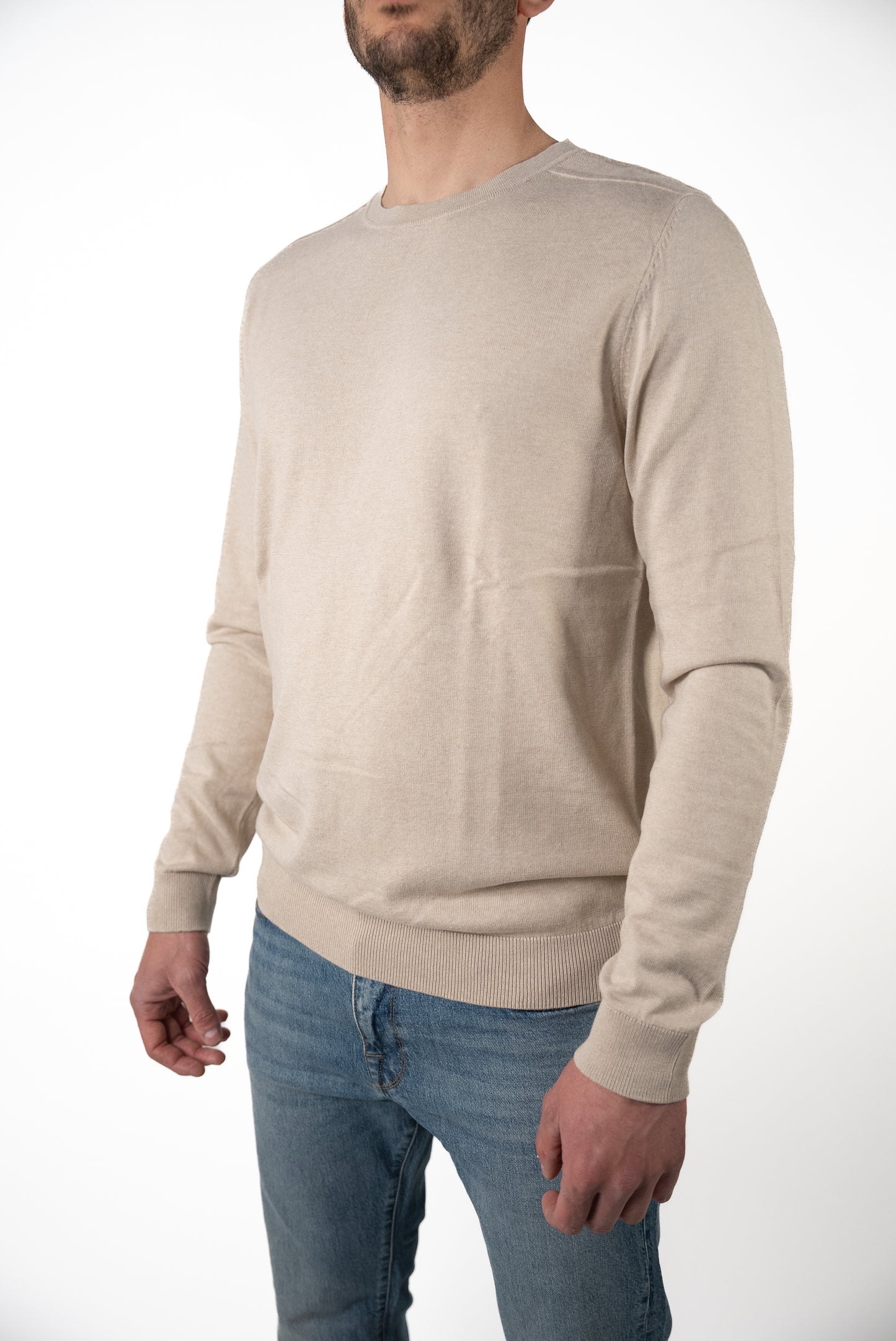 Maglia Girocollo Beige