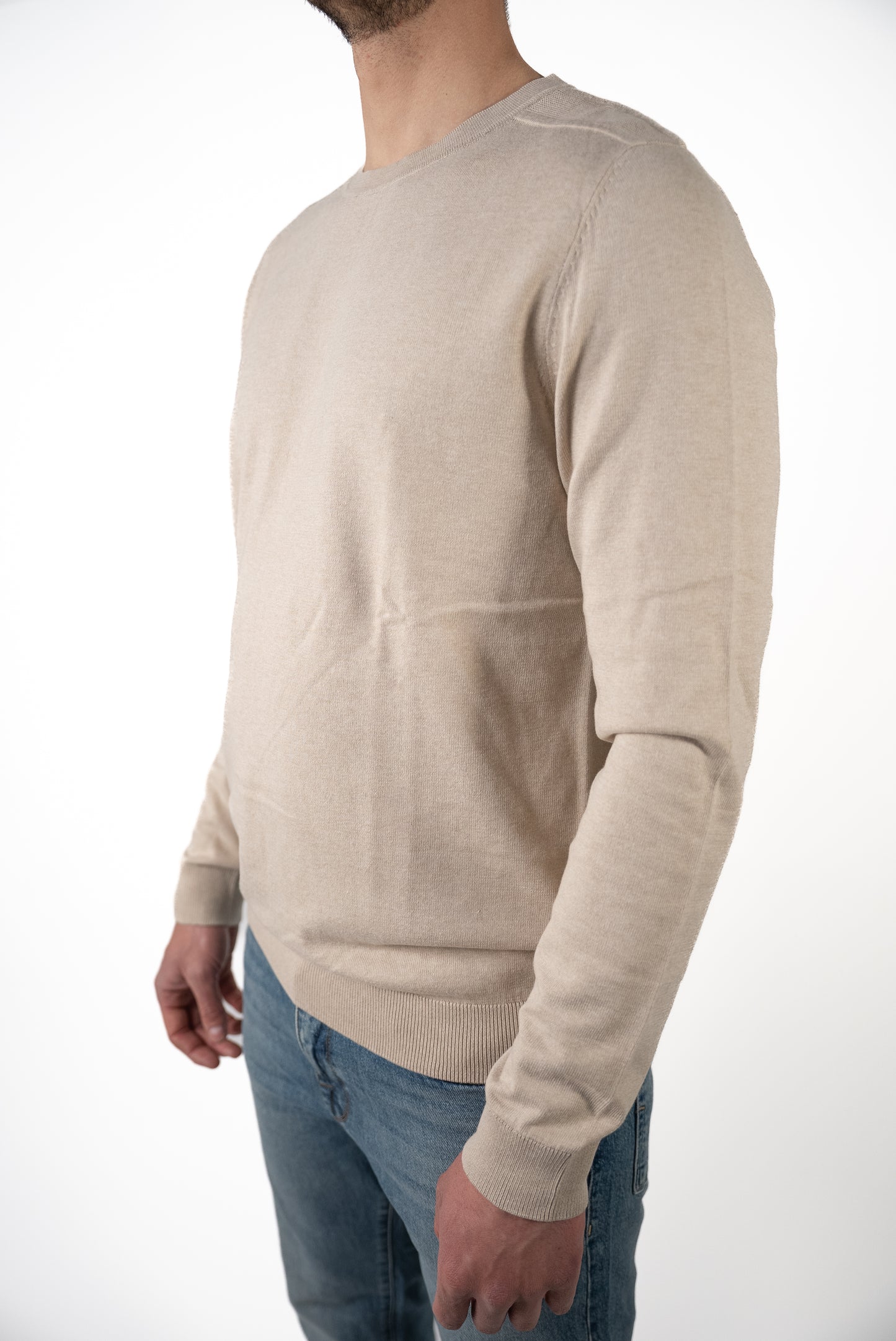 Maglia Girocollo Beige