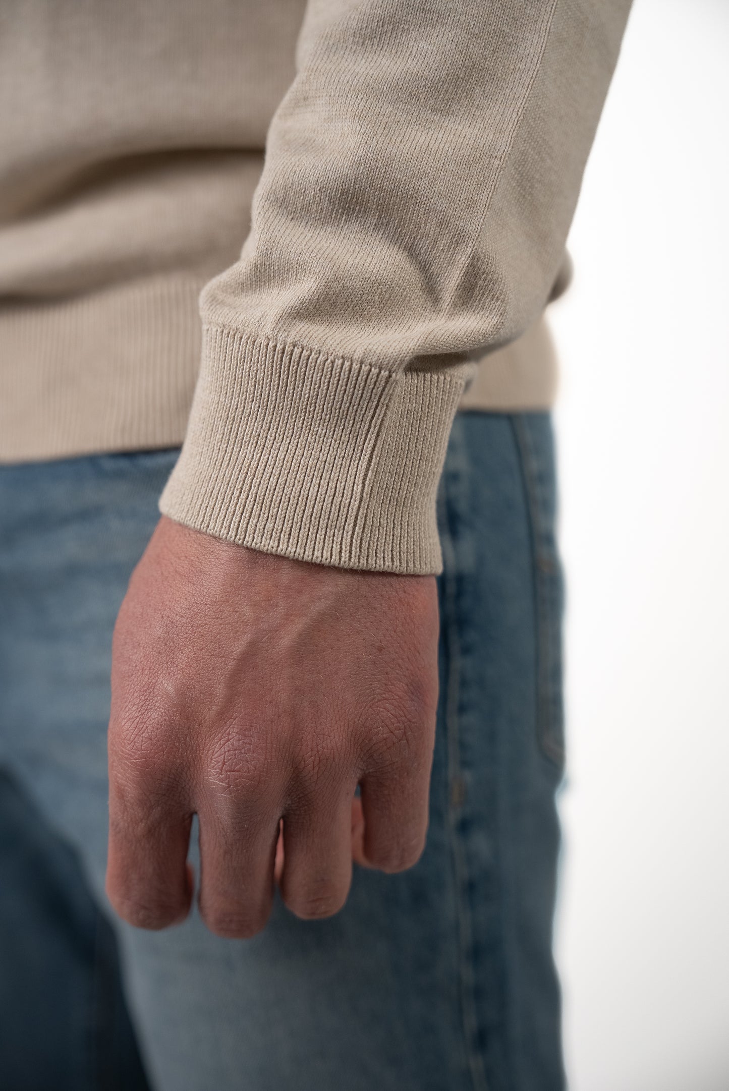 Maglia Girocollo Beige