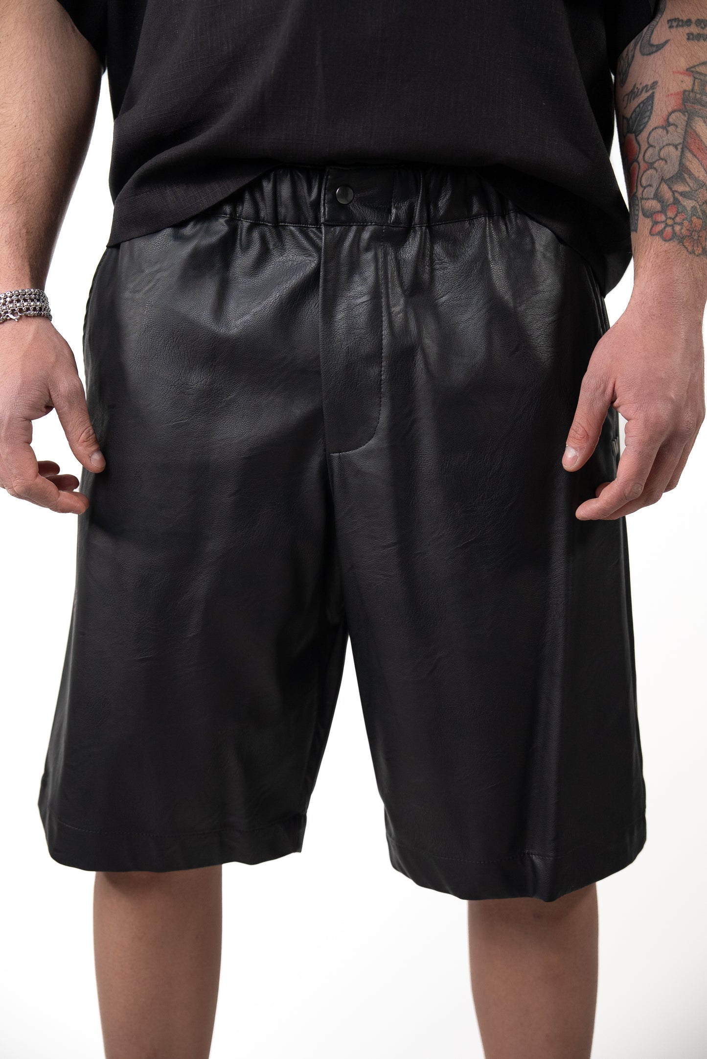 Leather Shirt Nero
