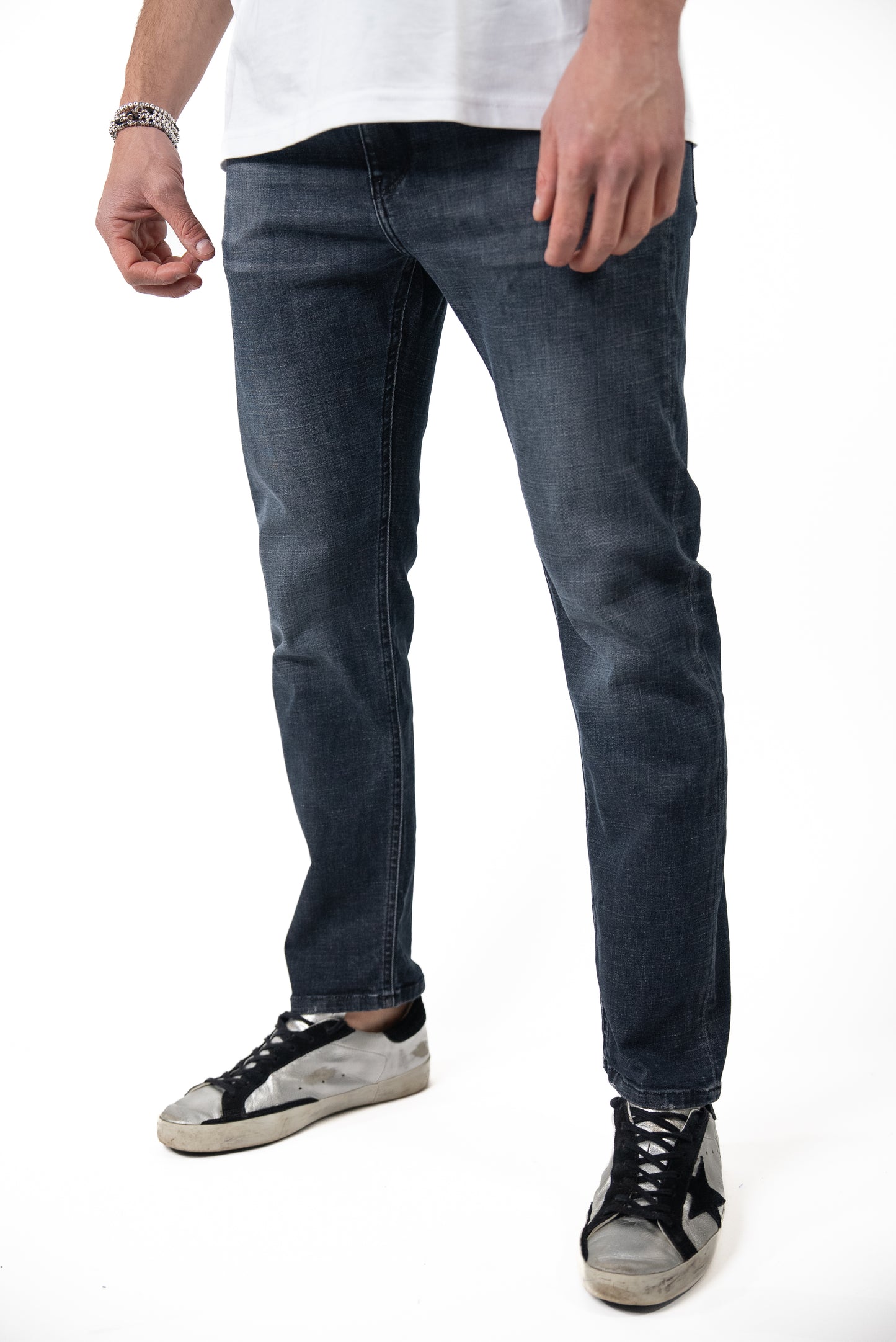 Jeans Denim Washed Blu Scuro