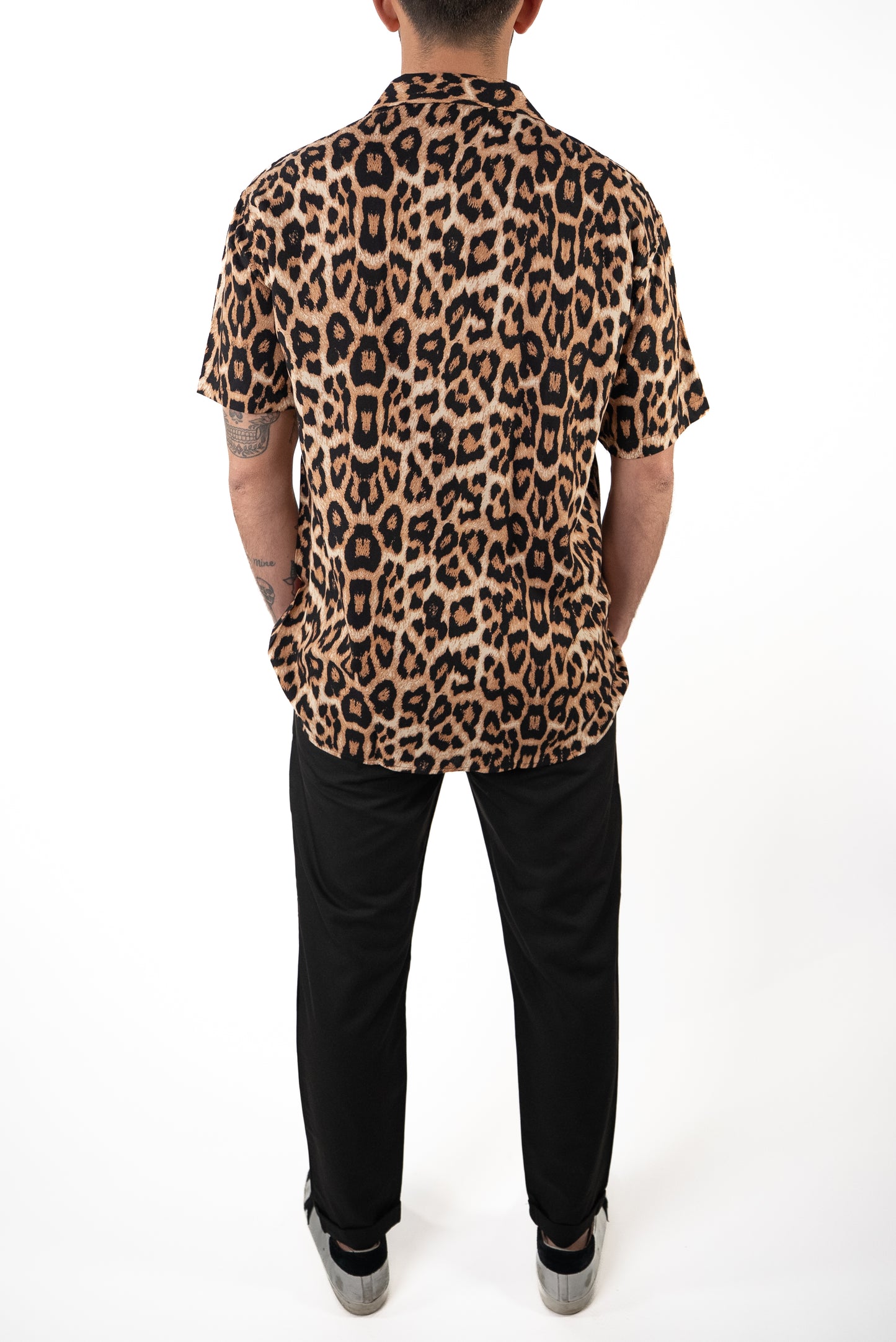 Camicia Fantasia Manica Corta Ghepardo