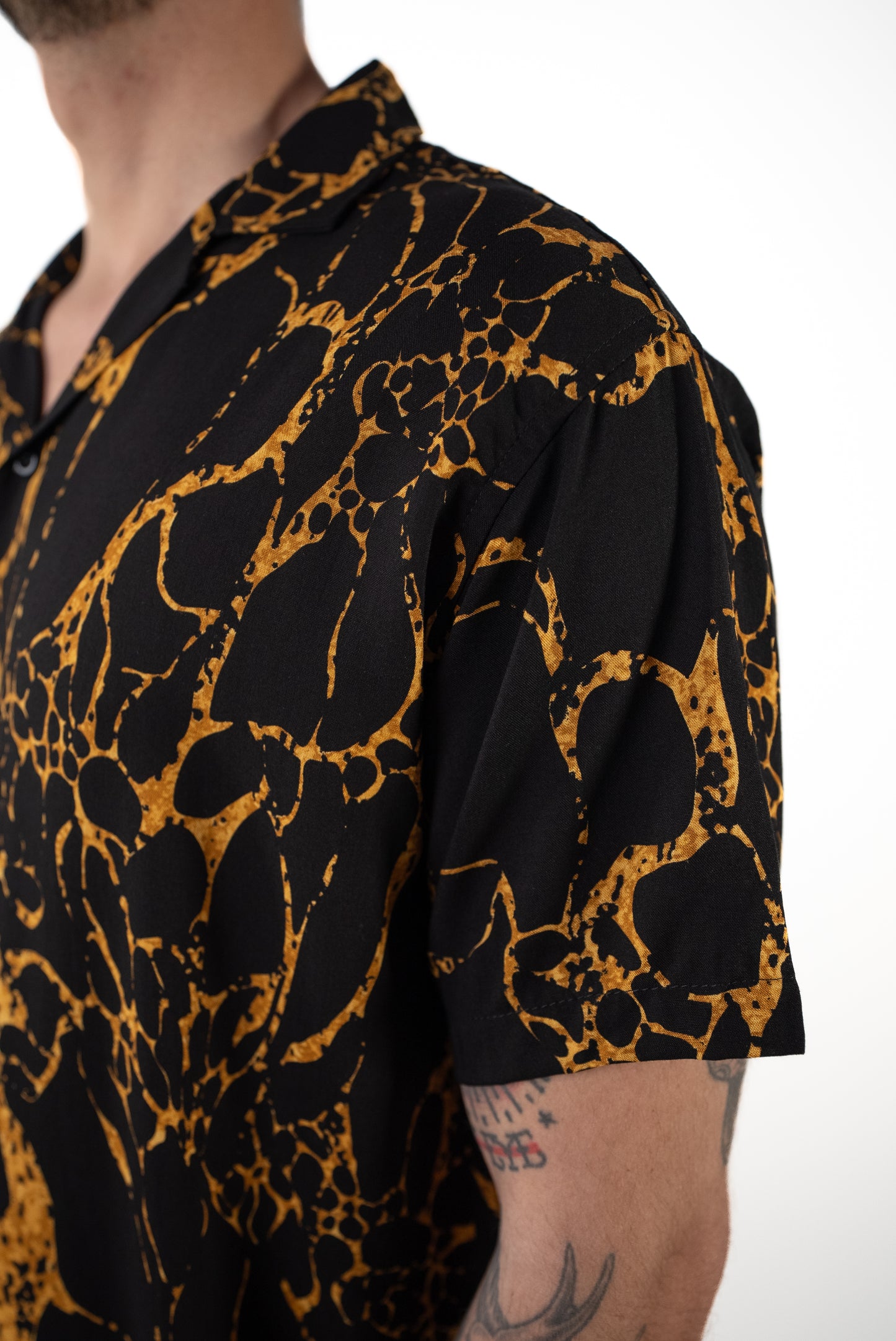 Camicia Fantasia manica corta Marmo