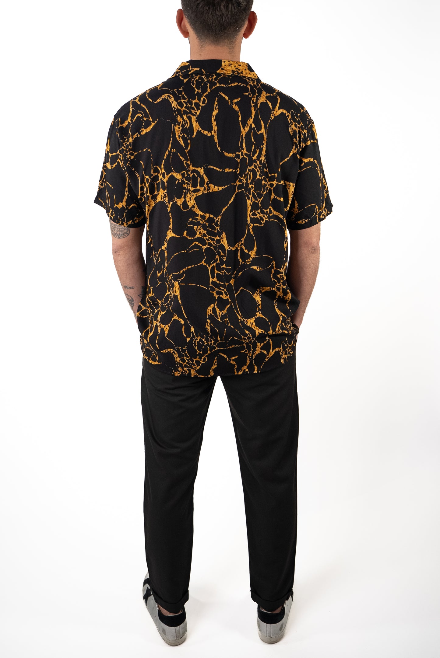 Camicia Fantasia manica corta Marmo