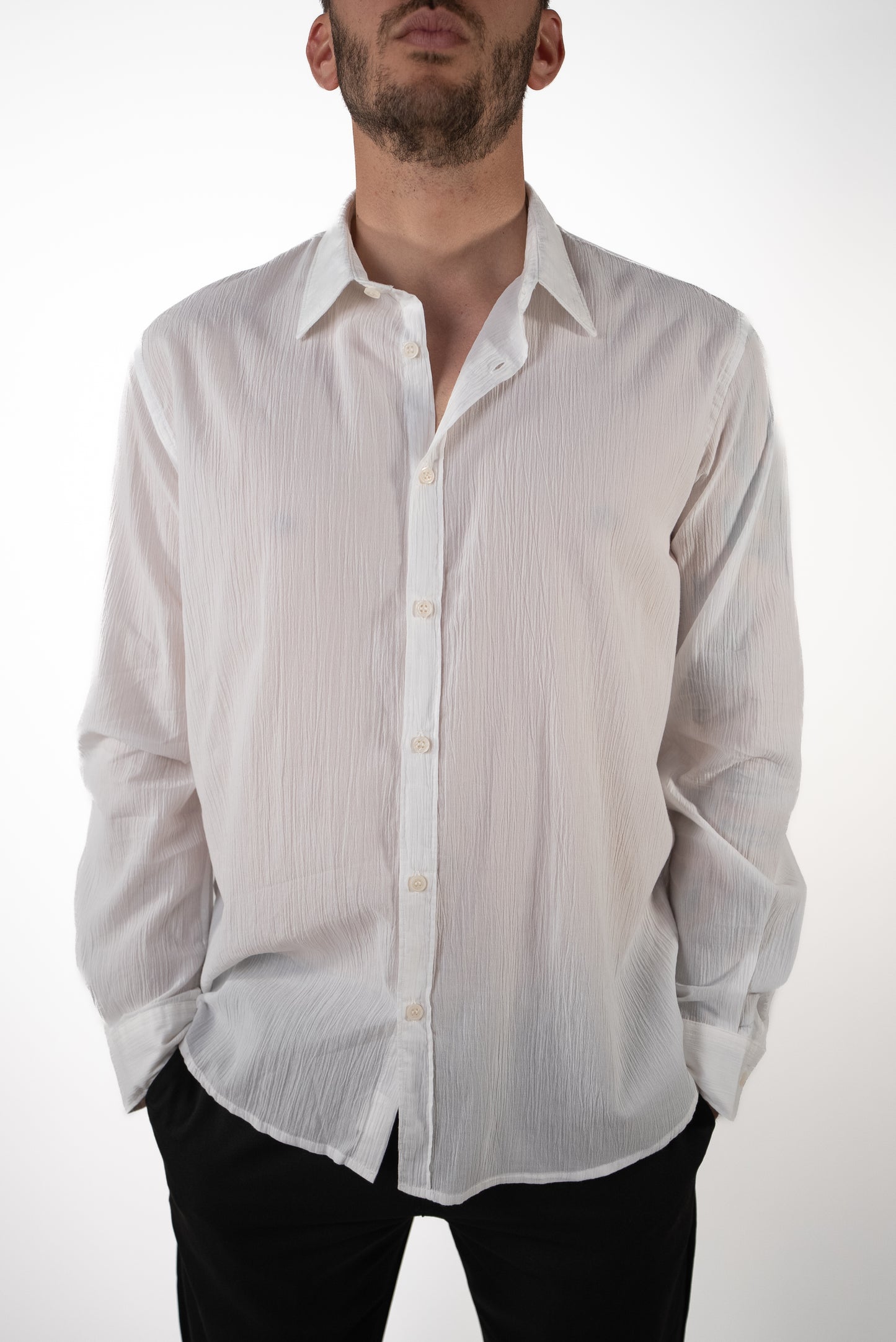 Camicia effetto Stropicciato in cotone