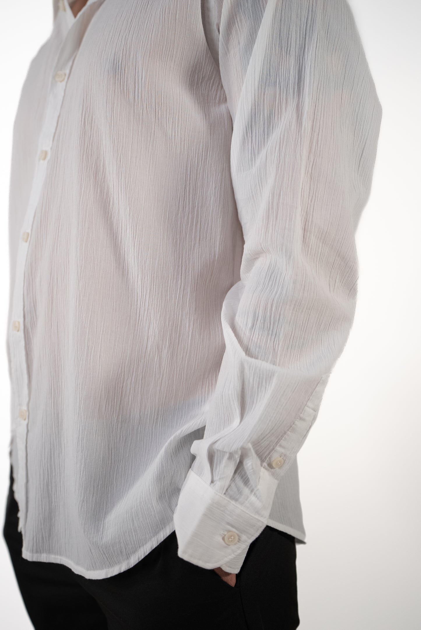 Camicia effetto Stropicciato in cotone