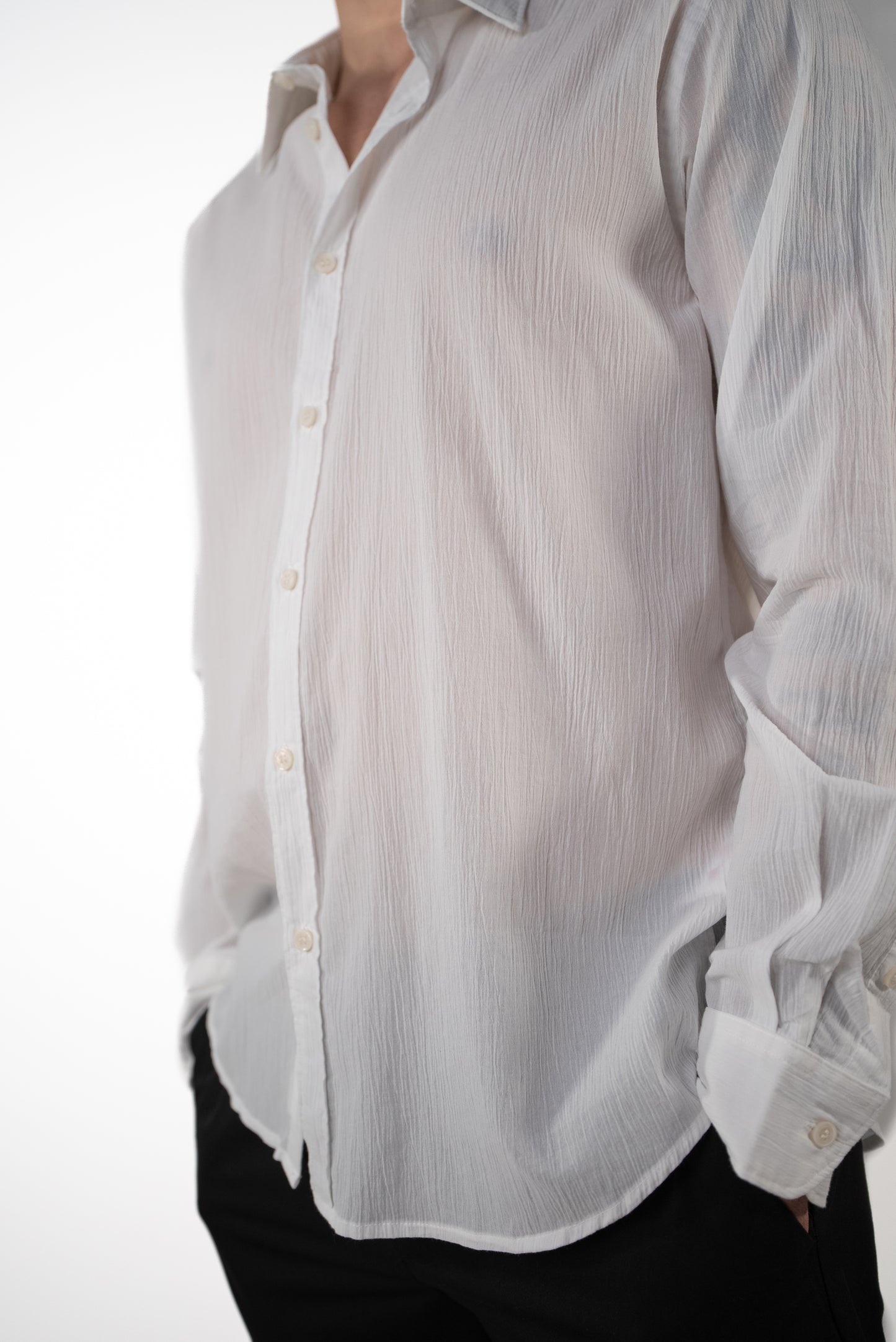 Camicia effetto Stropicciato in cotone