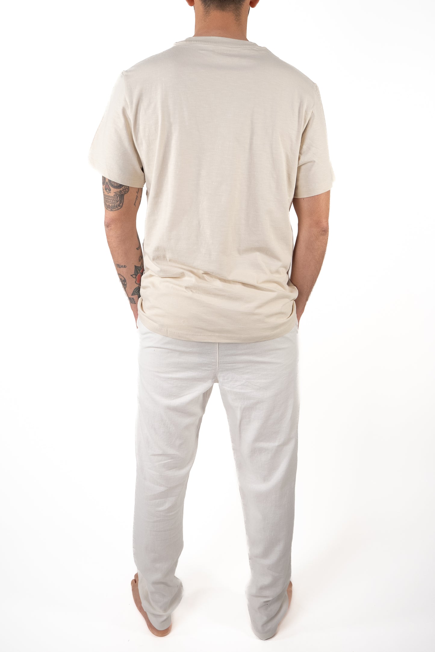 T-shirt Texture Slub Oatmeal