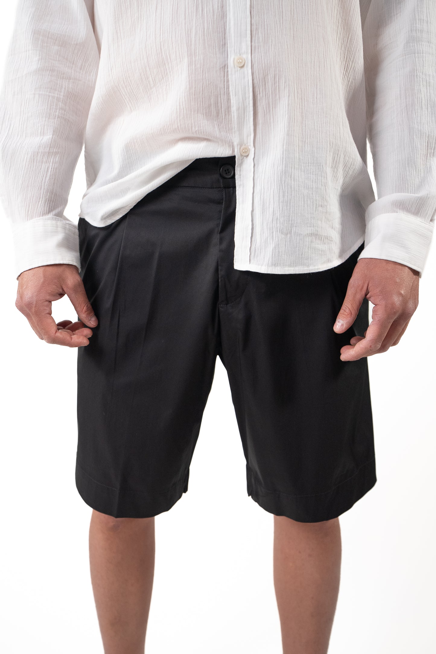 Bermuda Essential shorts Nero Cotone
