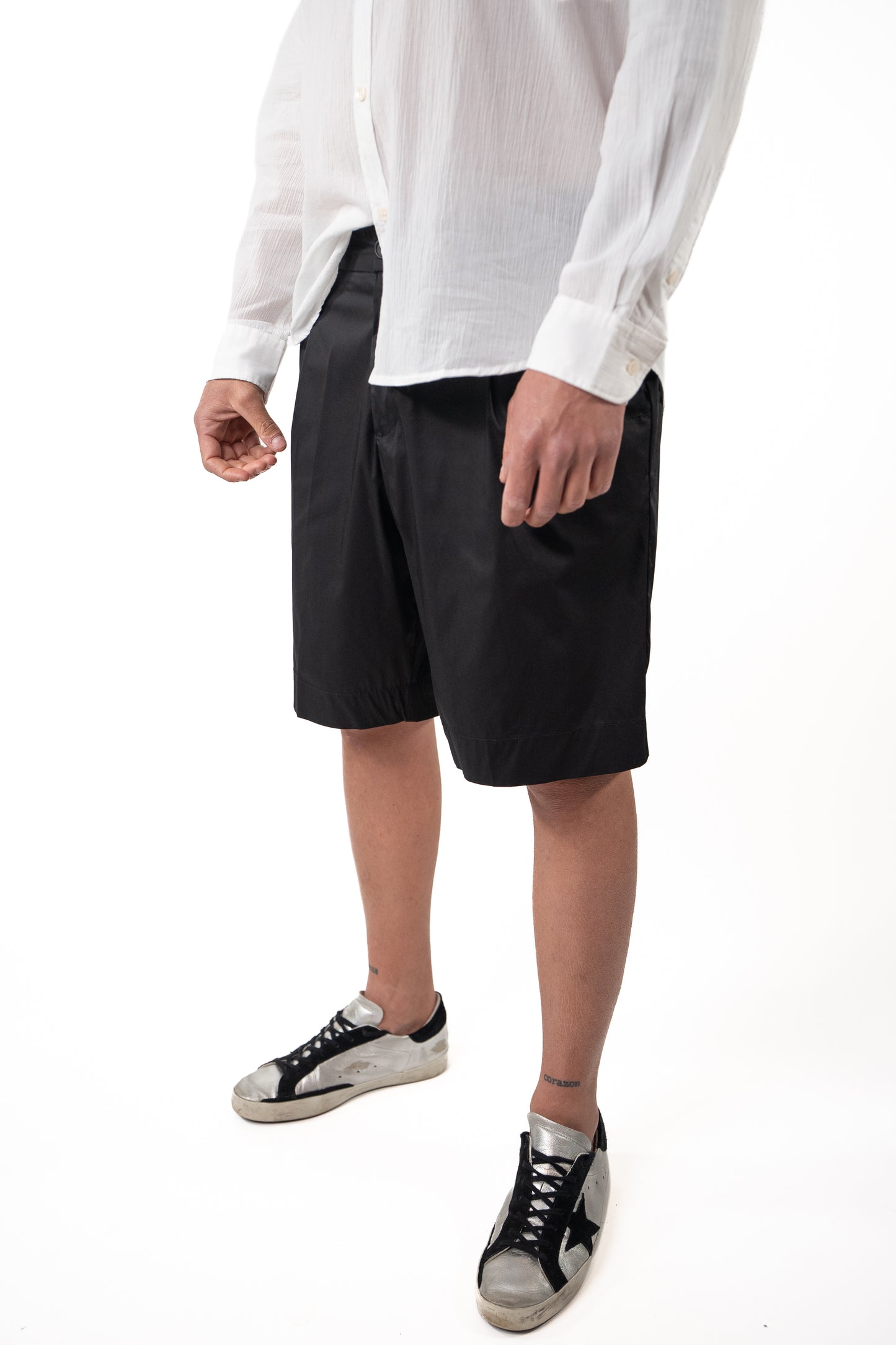 Bermuda Essential shorts Nero Cotone