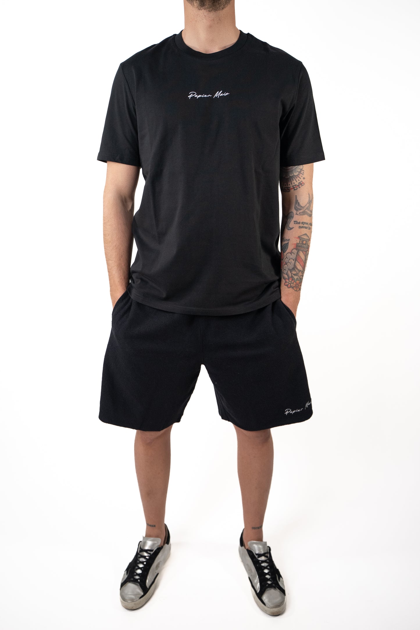 T-shirt in cotone Regular Nera