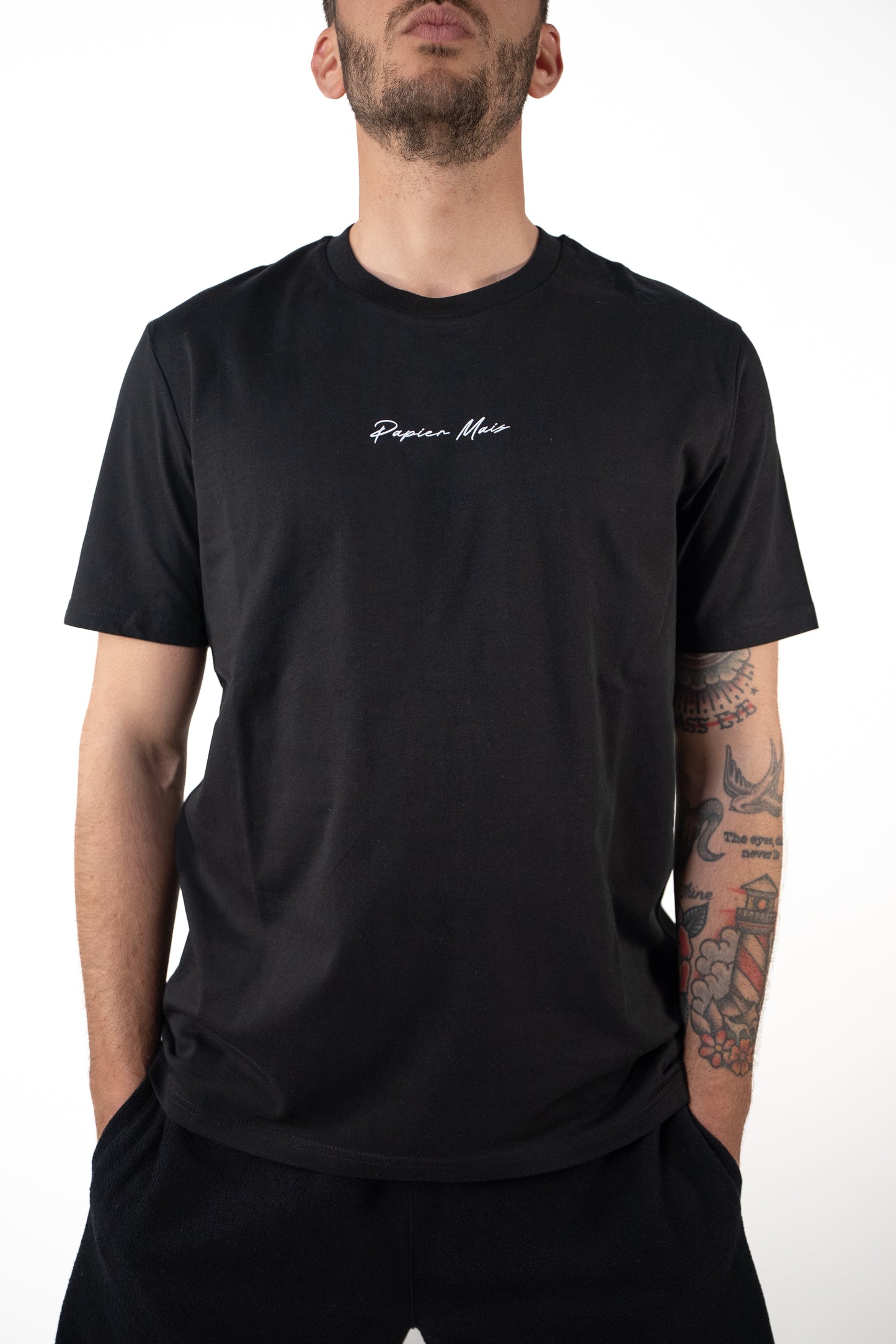 T-shirt in cotone Regular Nera