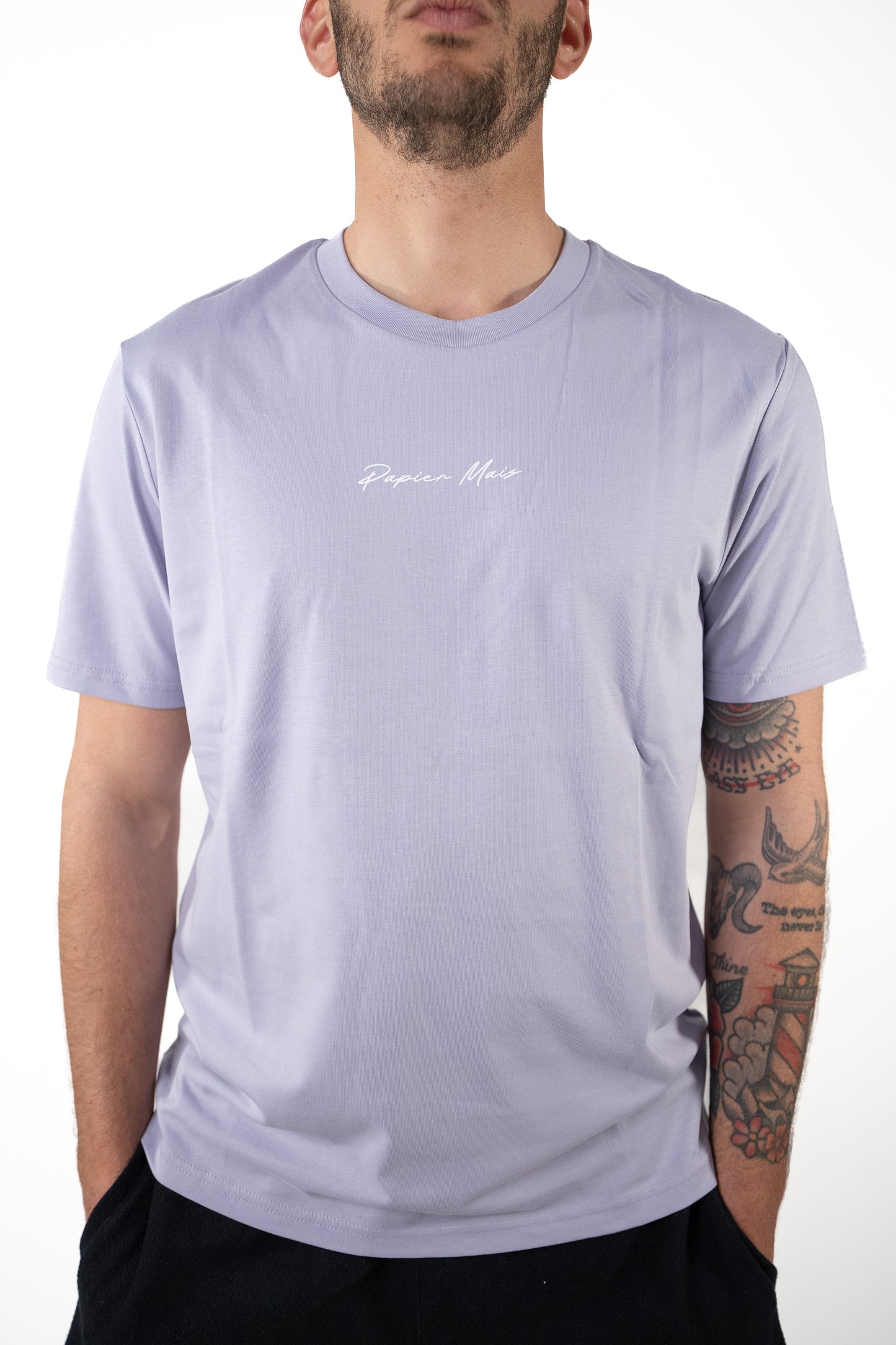 T-shirt in cotone Regular Lilla