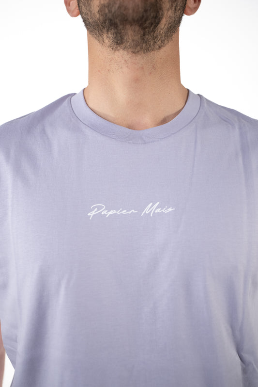 T-shirt in cotone Regular Lilla