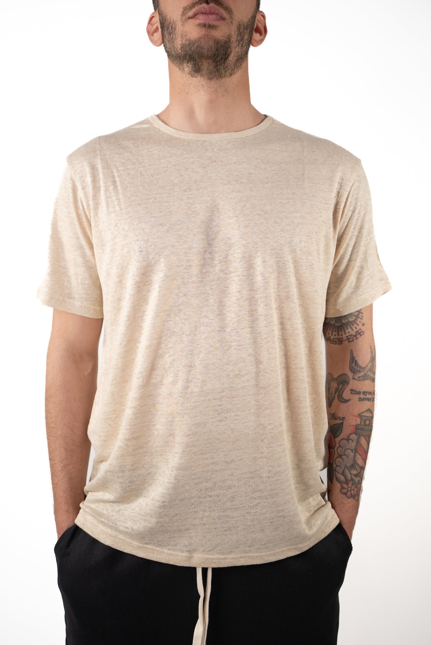 T-shirt Linen Tee Beige