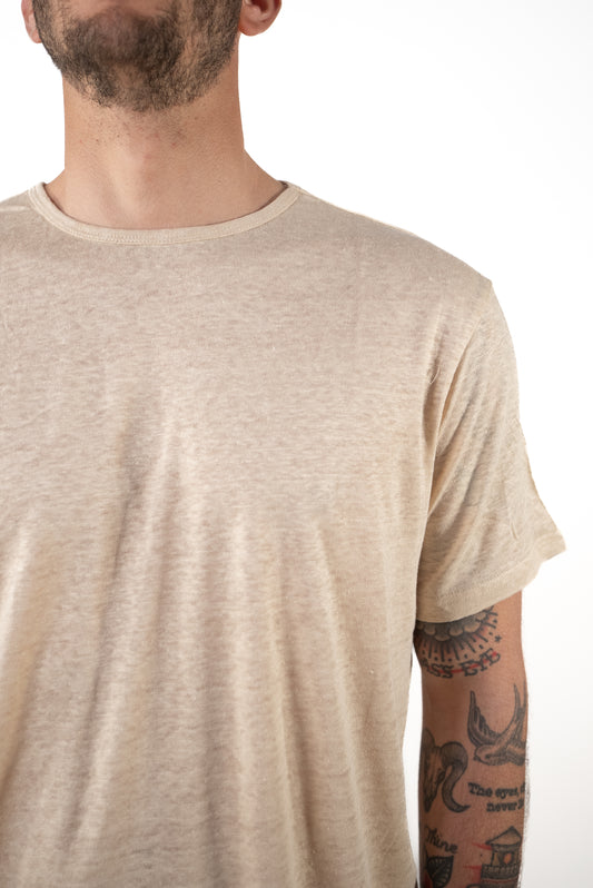 T-shirt Linen Tee Beige