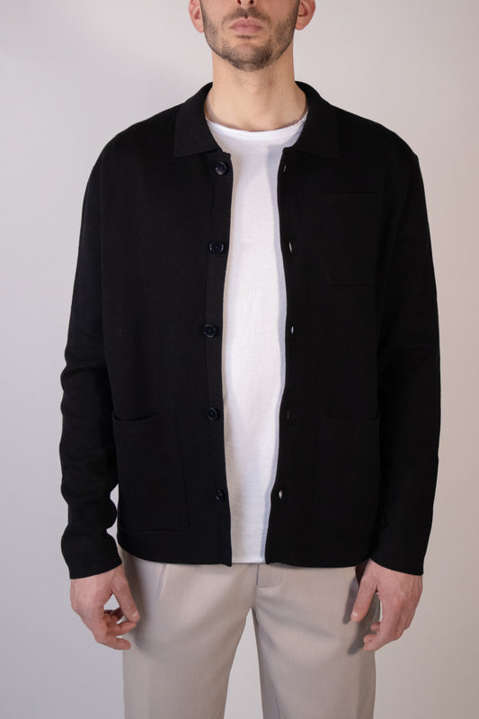 Cardigan a Maglia Nero