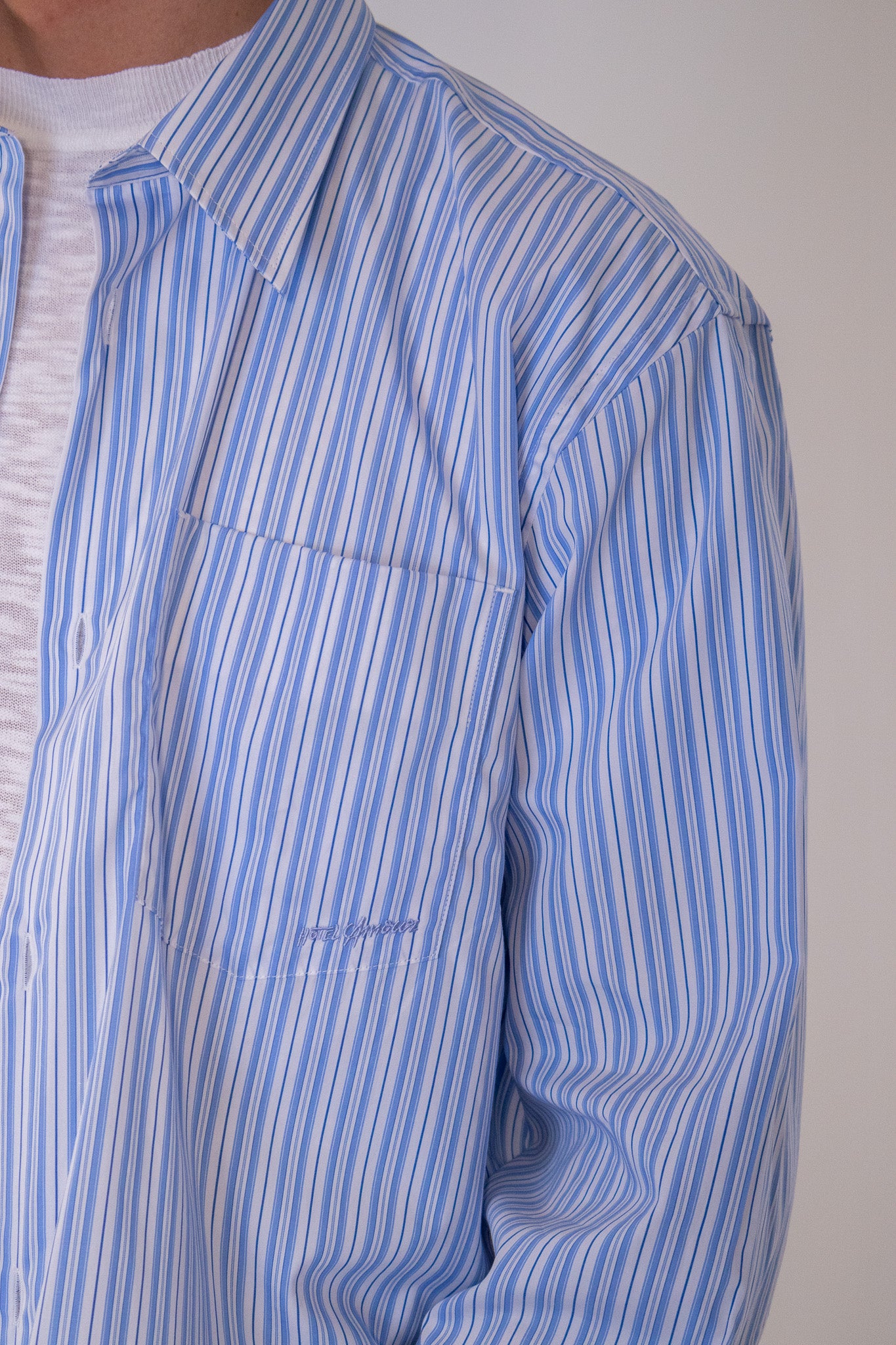 Camicia Riga Amour Azzurra