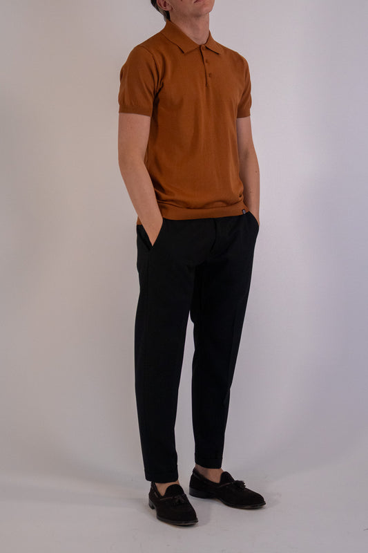 Polo Viscosa Mattone