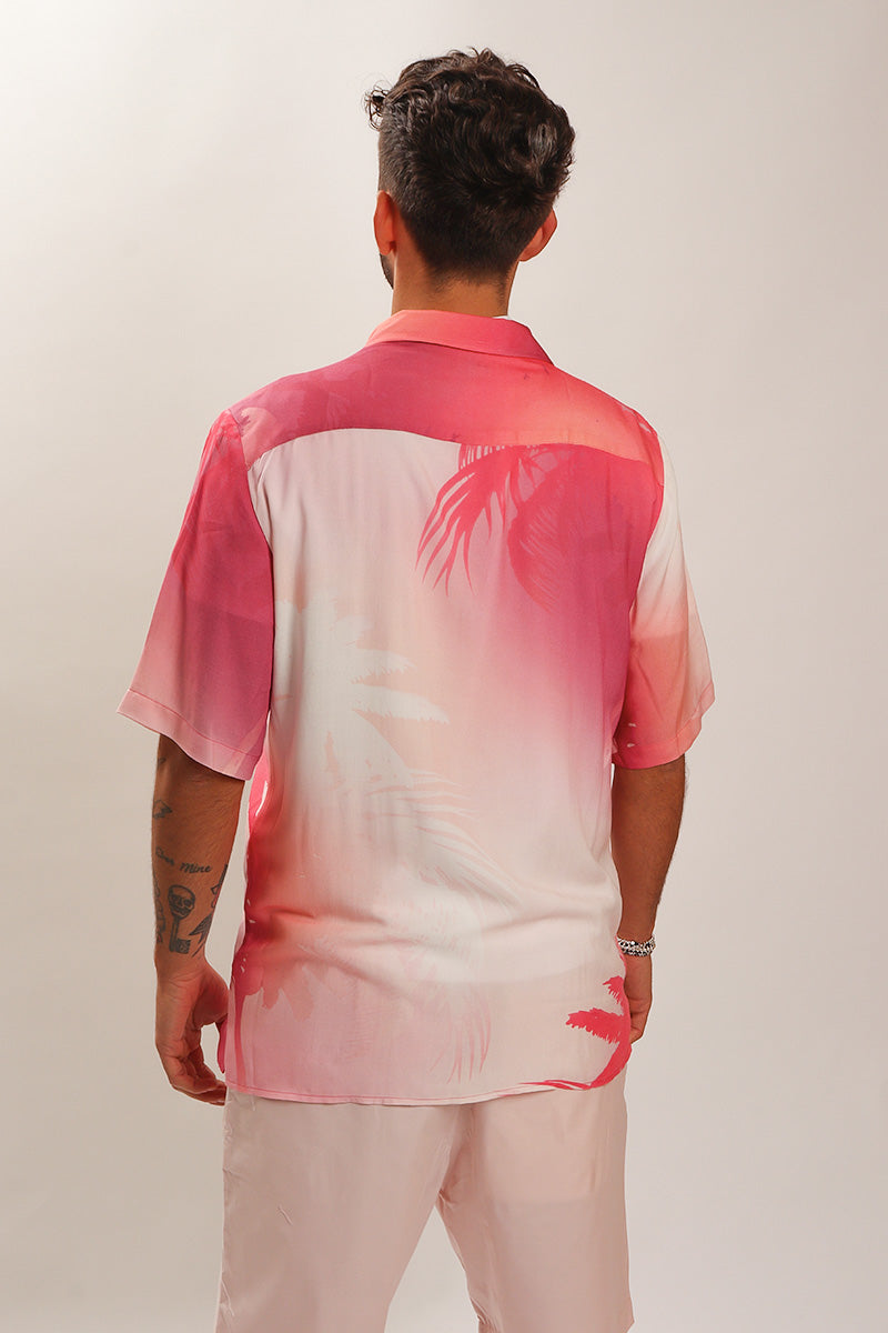 Camicia Pink Palm