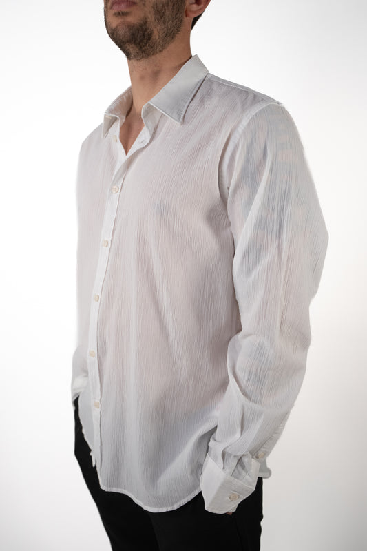 Camicia effetto Stropicciato in cotone