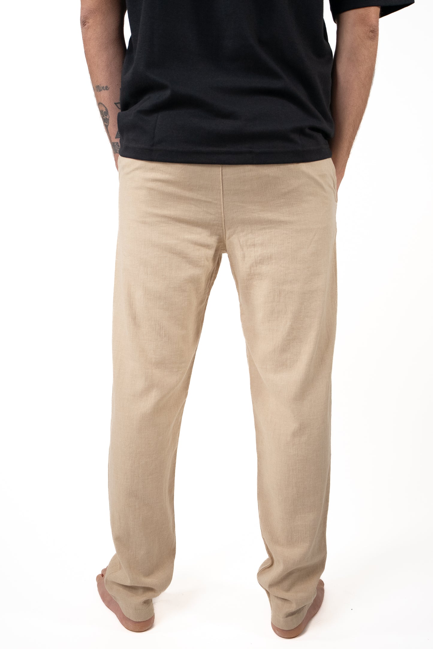 Pantalone in Lino Brody Slimtape Sabbia