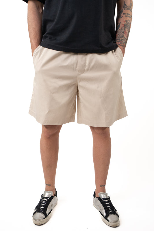 Bermuda in cotine Beige morbido