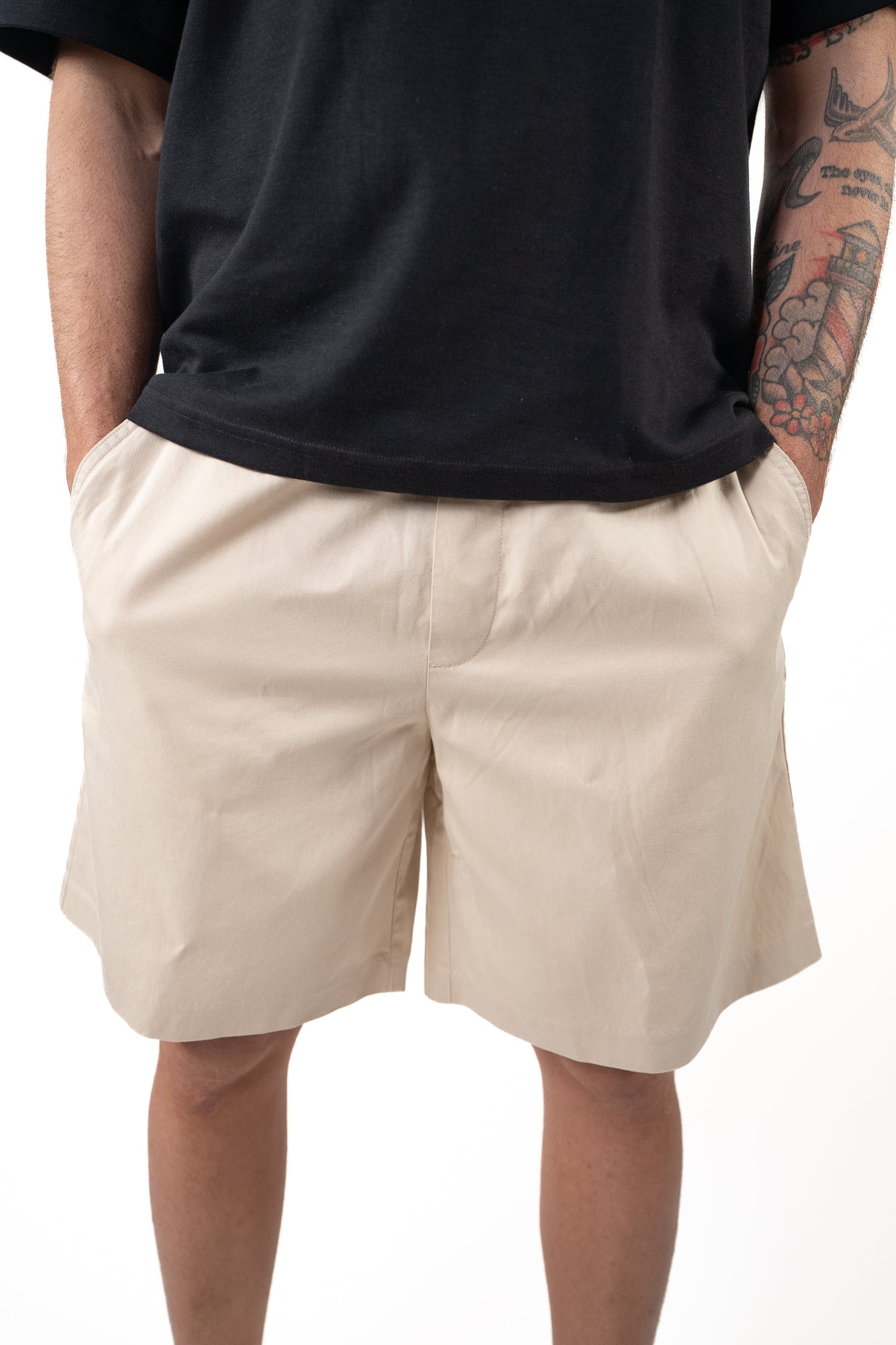 Bermuda in cotine Beige morbido
