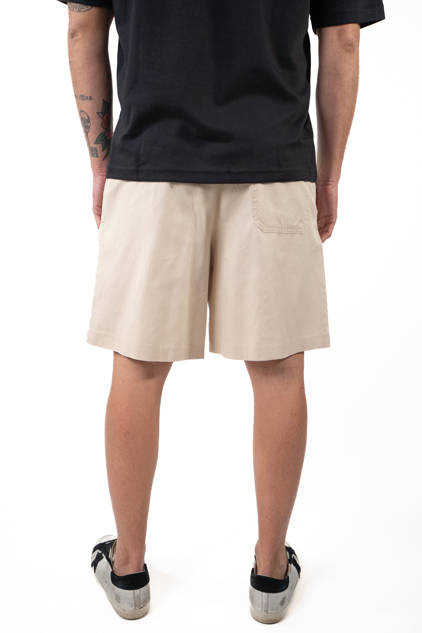 Bermuda in cotine Beige morbido