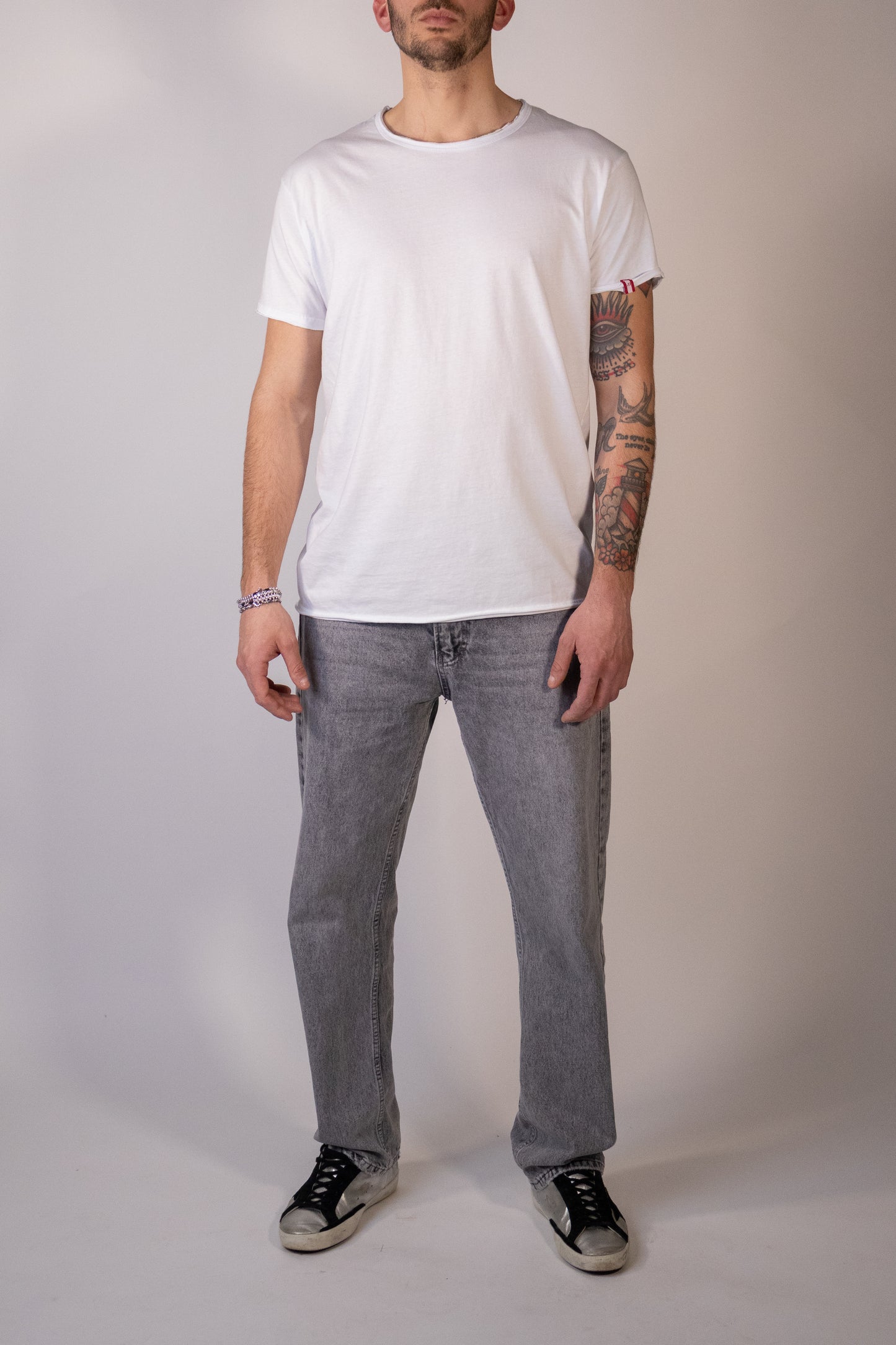 Jeans Relaxed Fit Light Grey