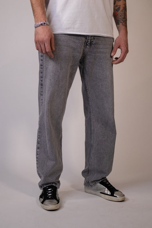 Jeans Relaxed Fit Light Grey