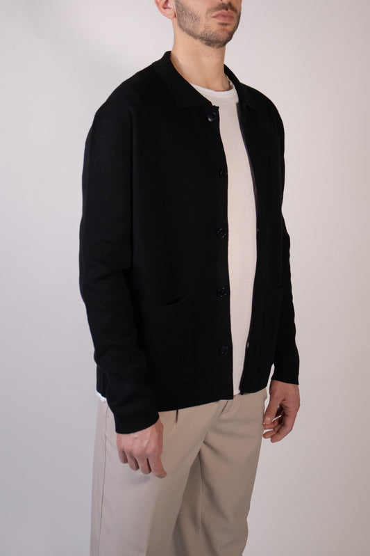 Cardigan a Maglia Nero