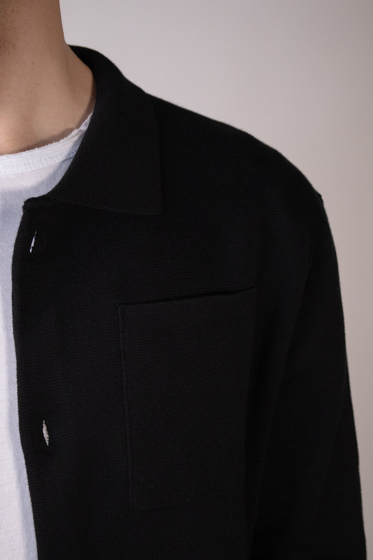 Cardigan a Maglia Nero
