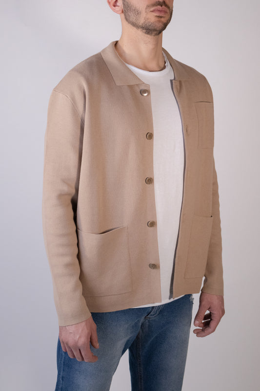 Cardigan a Maglia Deserto