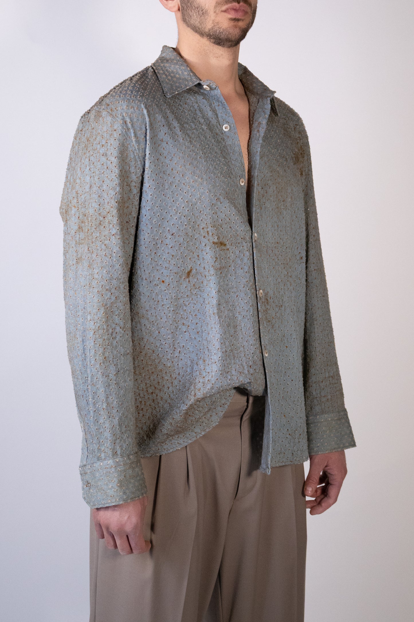 Camicia Micro Lavorazione Traforata