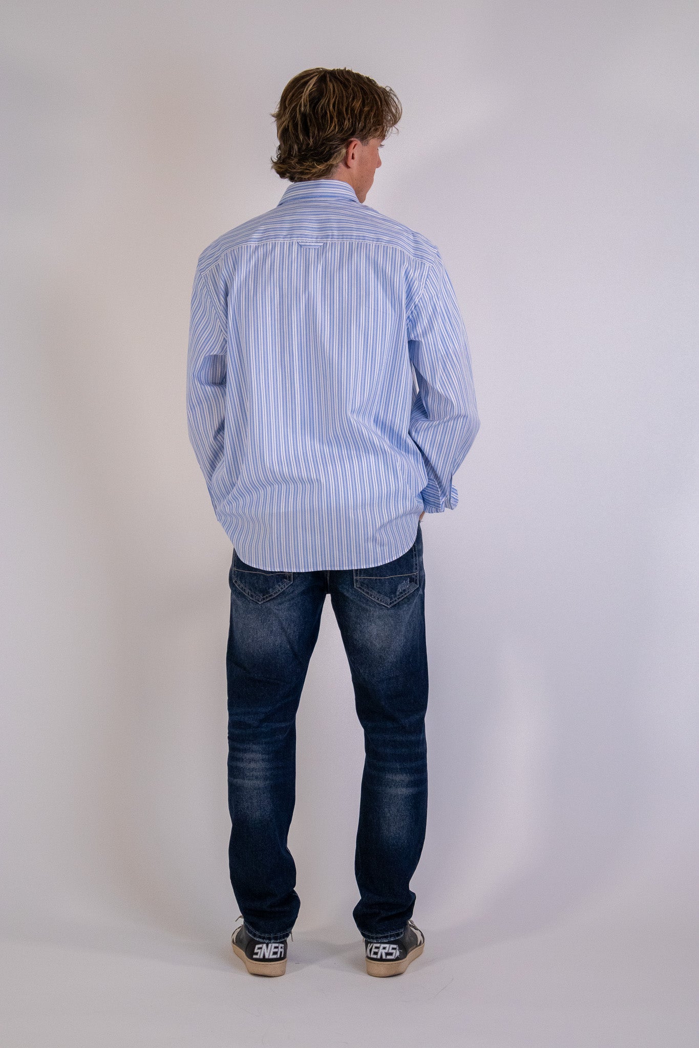 Camicia Riga Amour Azzurra