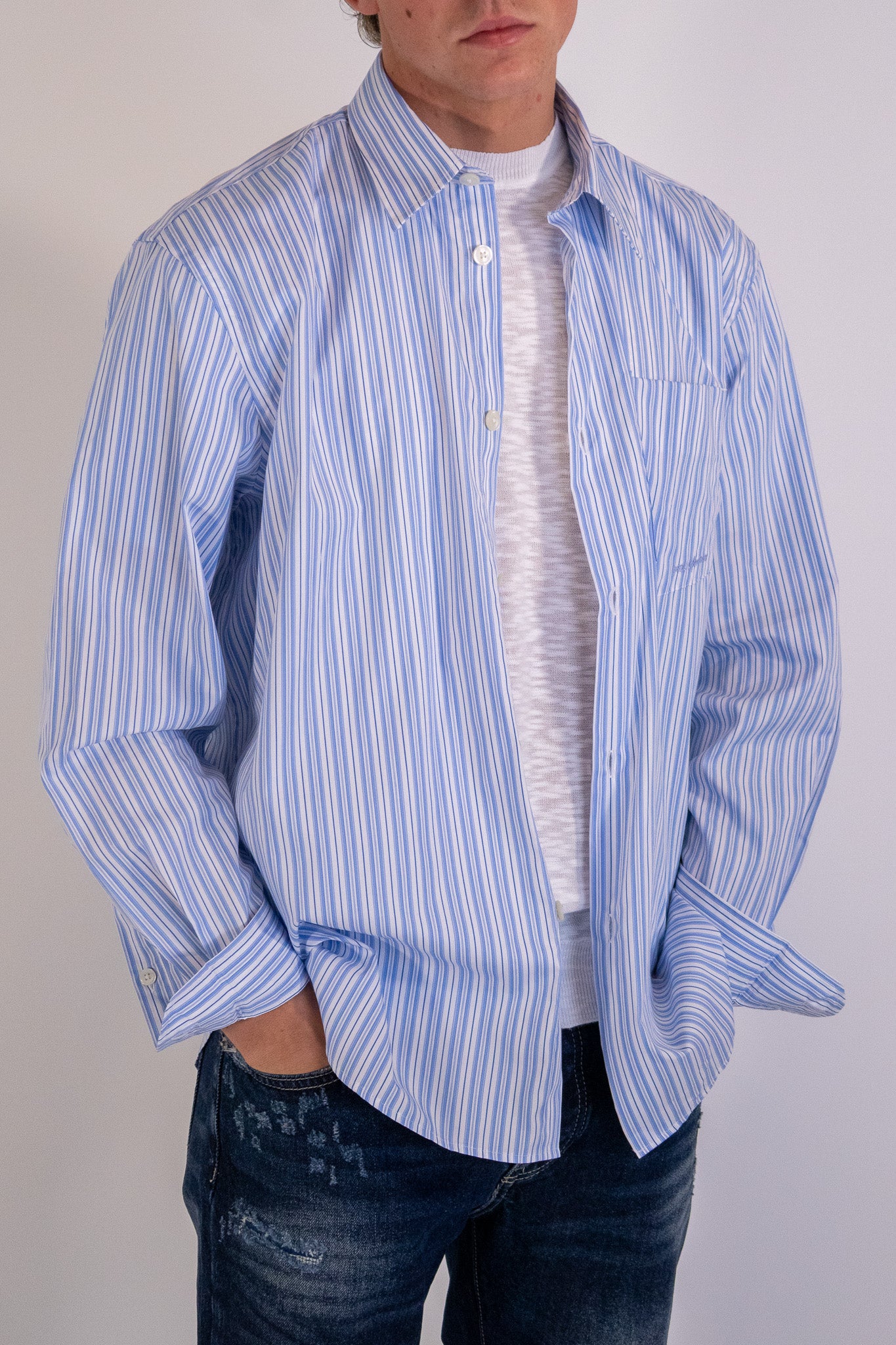 Camicia Riga Amour Azzurra