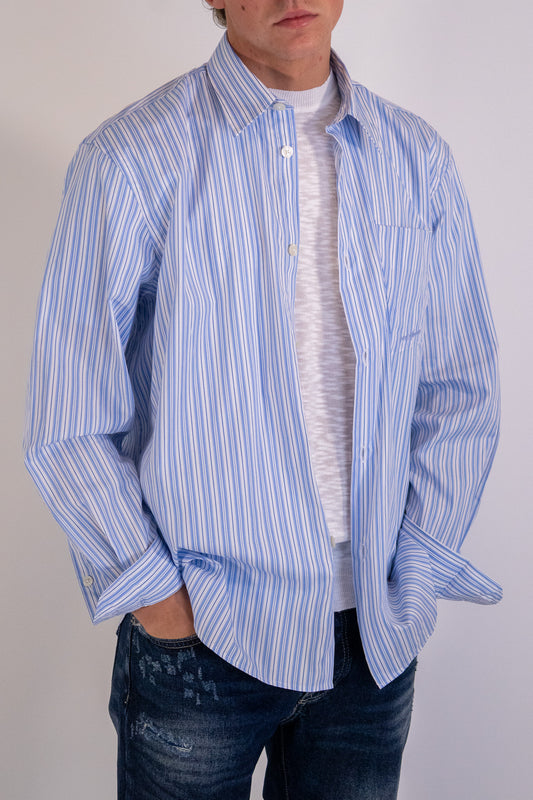 Camicia Riga Amour Azzurra