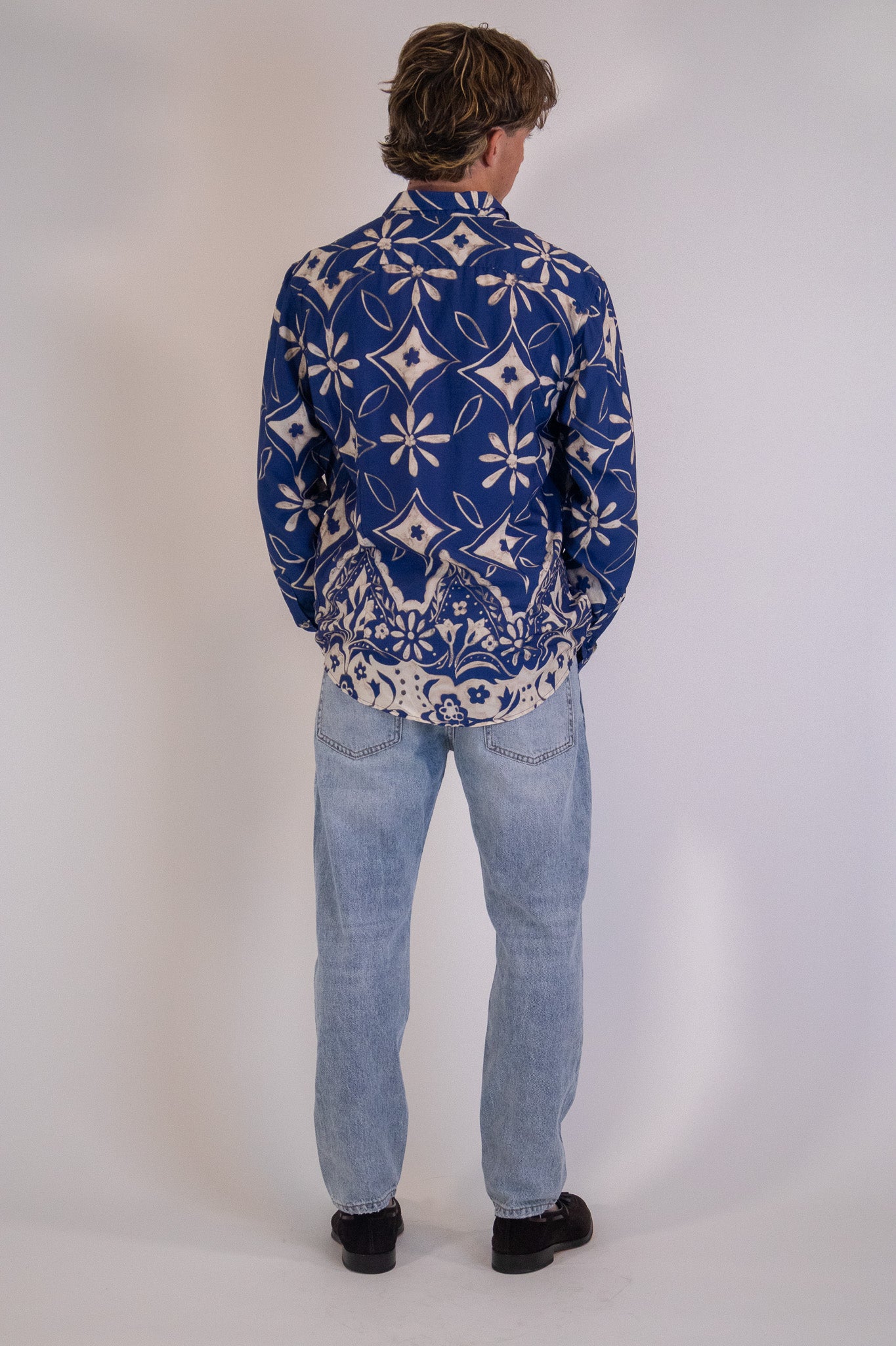 Camicia Fantasia Navy Blue