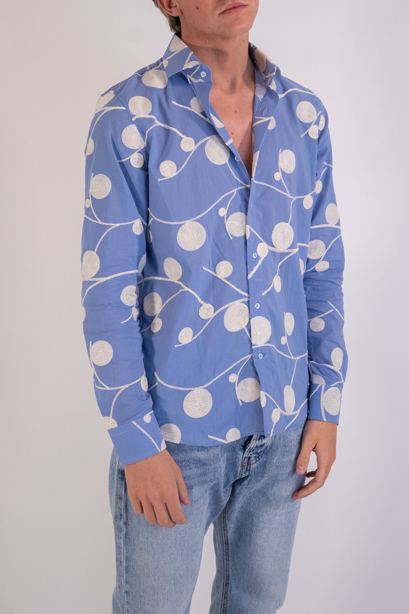 Camicia Fantasia Ricamo