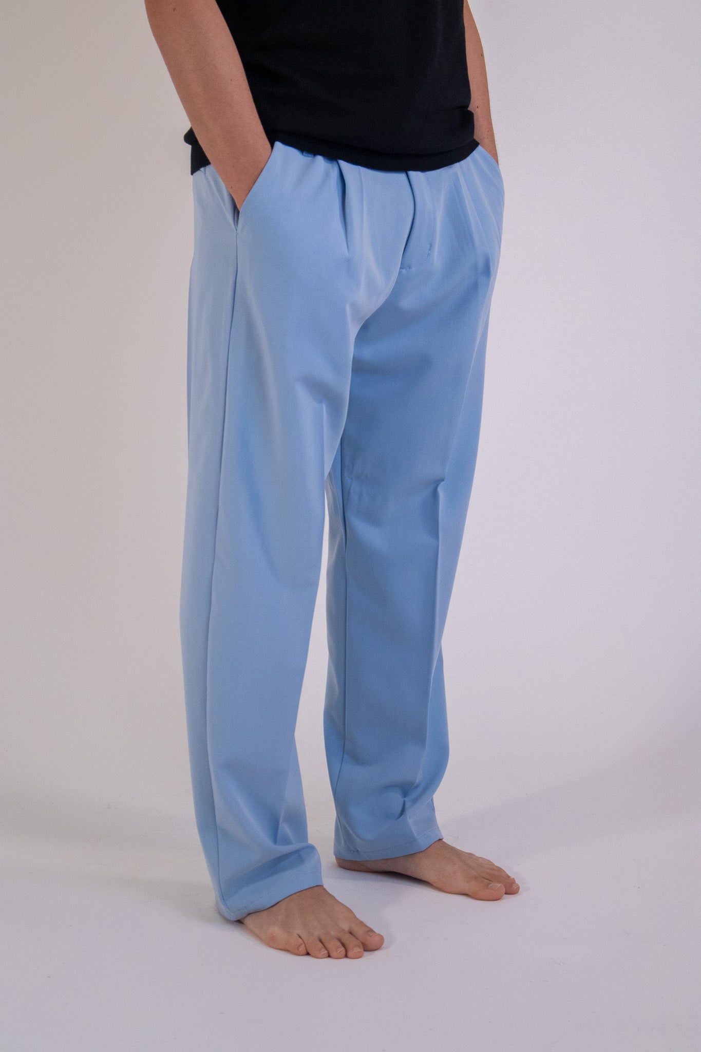 Pantalone Palazzo Cielo Bottone