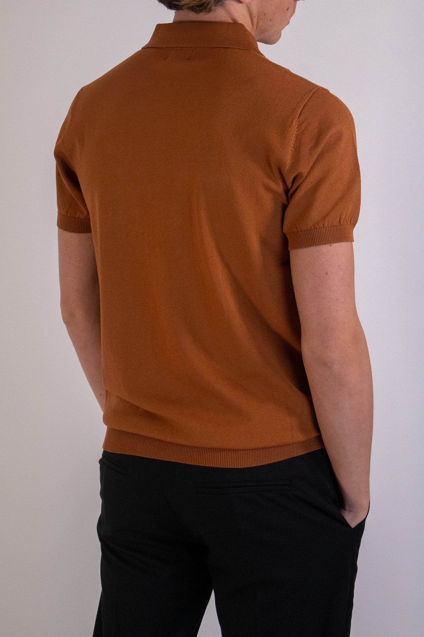 Polo Viscosa Mattone