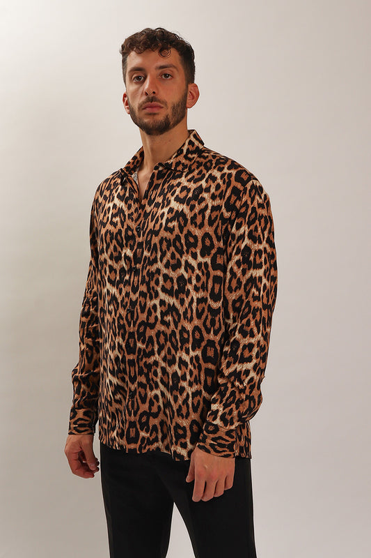 Camicia Fantasia Leopardo