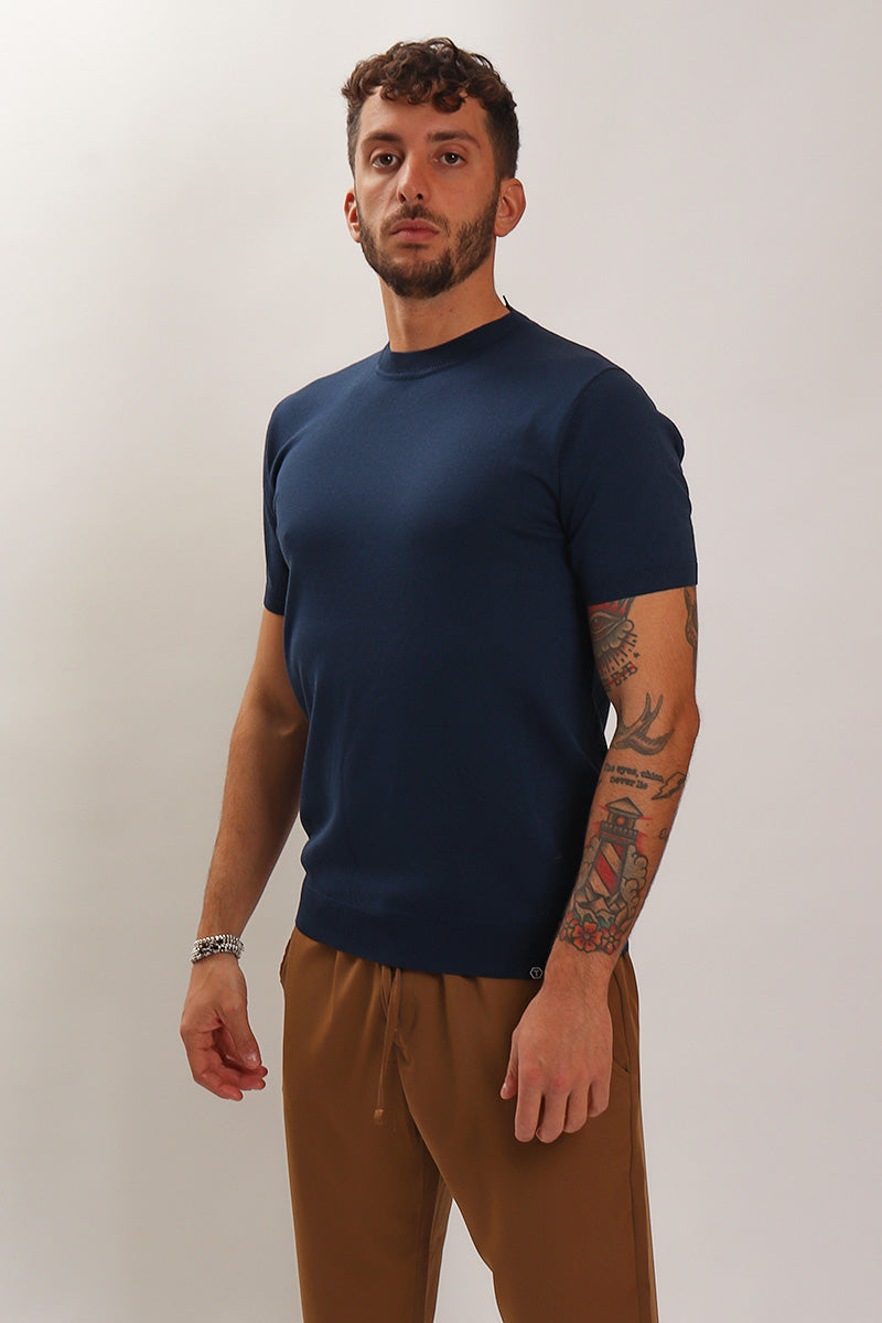 T-Shirt Maglia Blu